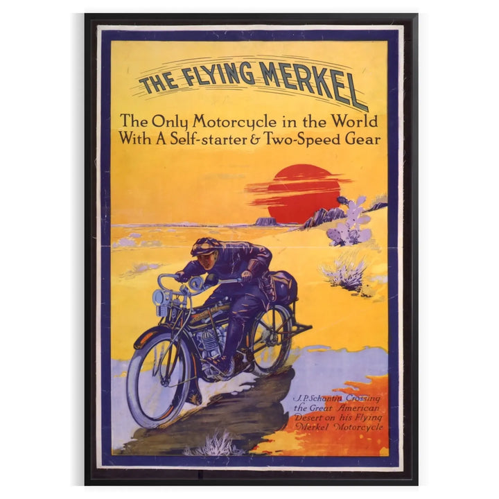 Affiche de voyage en moto Poster 