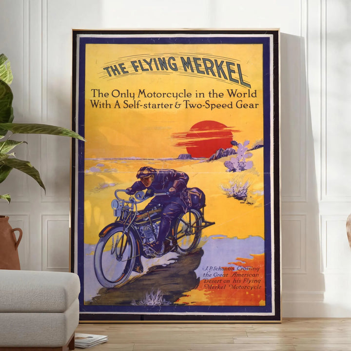 Moto Travel Poster Poster Travel Poster High Quality Frame Premium Print Home Decor Color