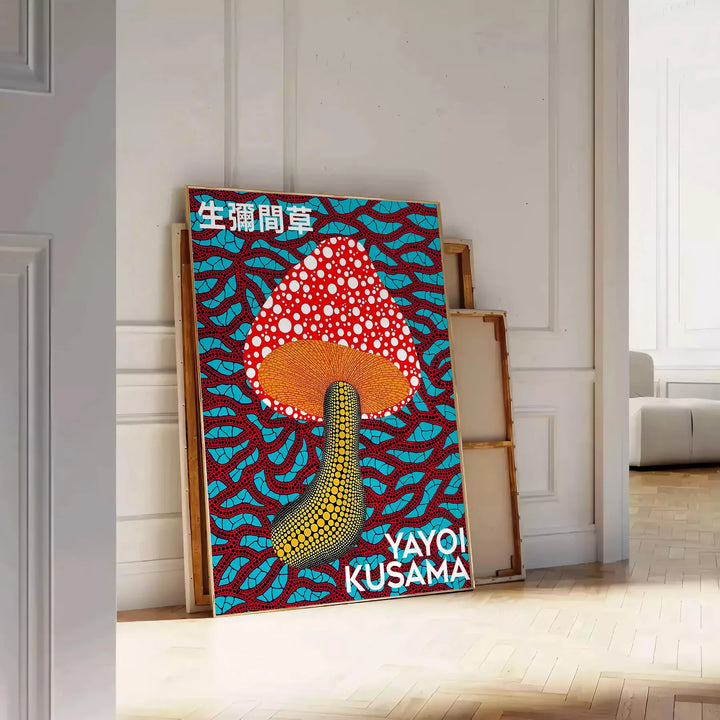 Mushroom Yayoi Kusama Poster 1 Travel Poster High Quality Frame Premium Print Home Decor Color