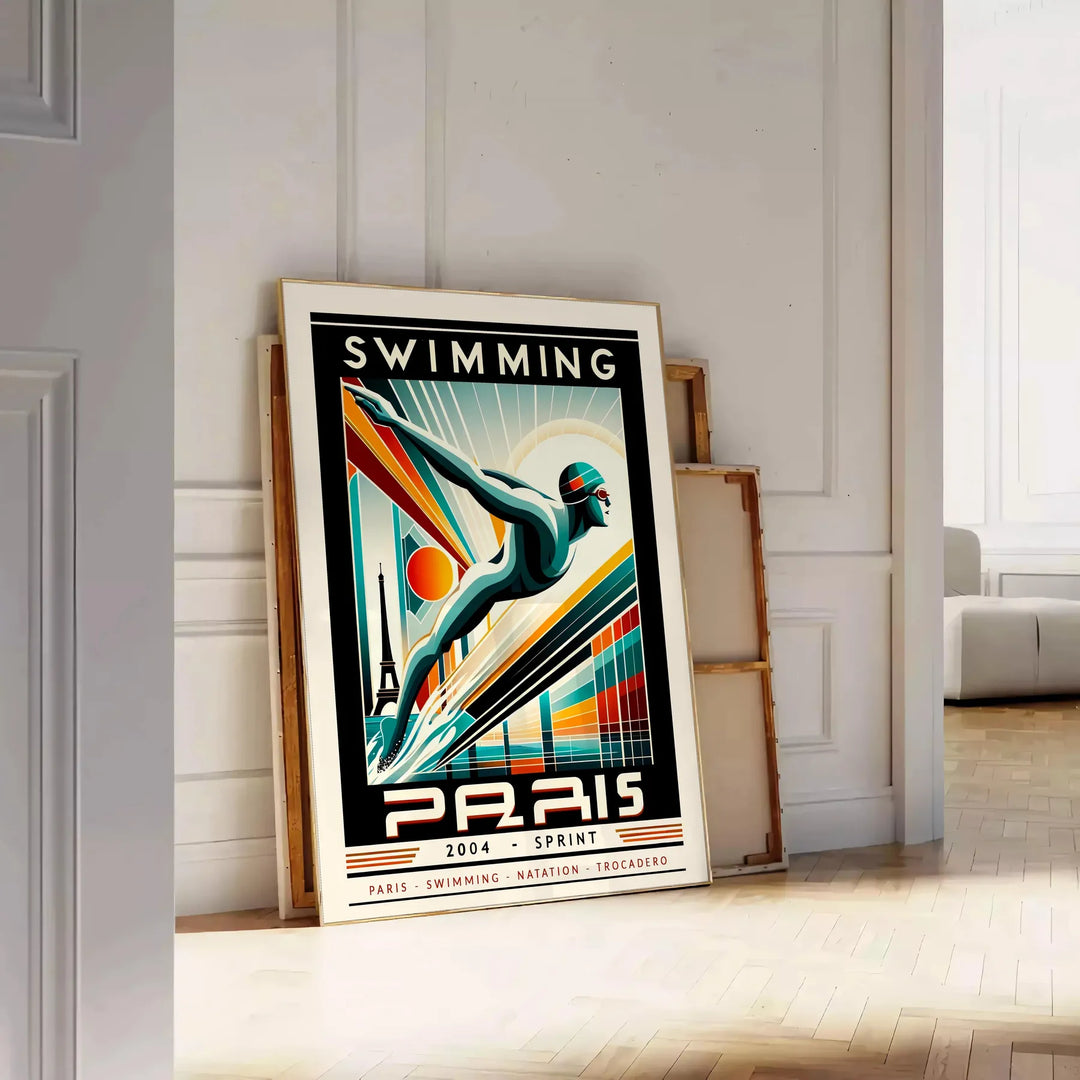 Affiche Natation Affiche Paris