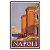élégante affiche voyage Naples nuances noir vert une touche sophistiquée cadeau parfait amateurs art disponibles A4 cm A0