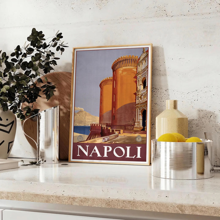 Napoli Travel Poster Poster Travel Poster High Quality Frame Premium Print Home Decor Color