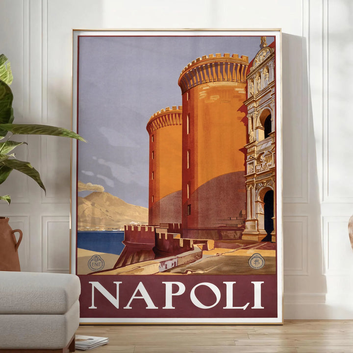 Napoli Travel Poster Poster Travel Poster High Quality Frame Premium Print Home Decor Color