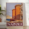 élégante affiche voyage Naples nuances noir vert une touche sophistiquée cadeau parfait amateurs art disponibles A4 cm A0