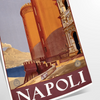 élégante affiche voyage Naples nuances noir vert une touche sophistiquée cadeau parfait amateurs art disponibles A4 cm A0