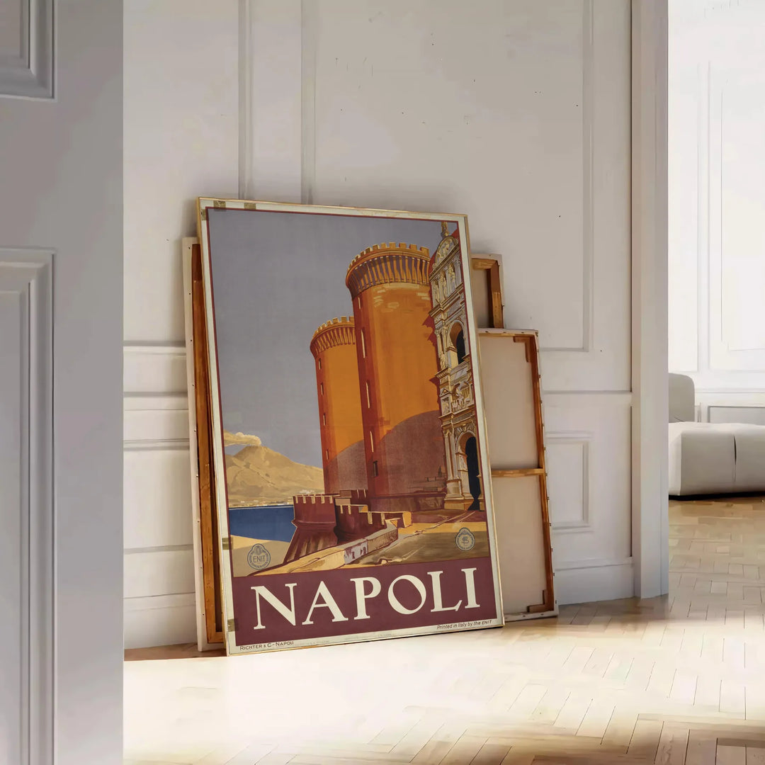 Napoli Travel Poster Wall Art Travel Poster High Quality Frame Premium Print Home Decor Color