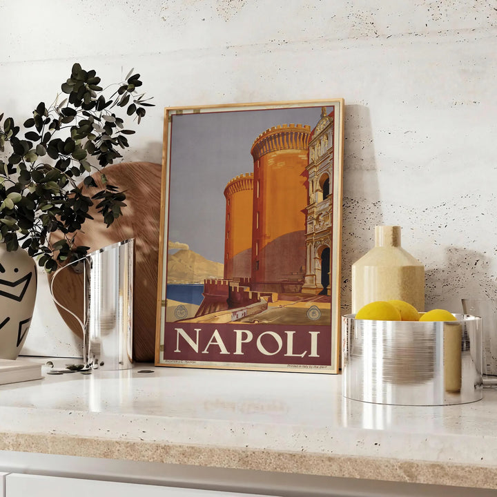 Napoli Travel Poster Wall Art Travel Poster High Quality Frame Premium Print Home Decor Color