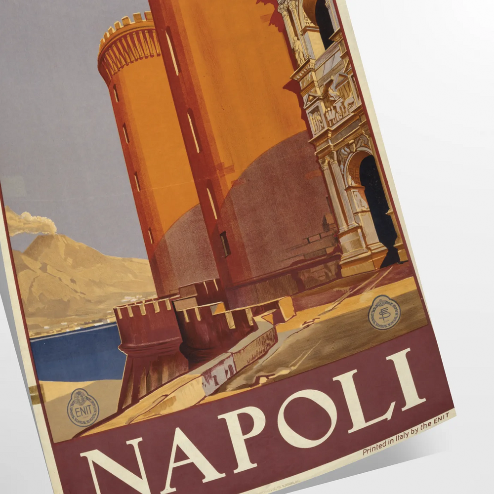 Napoli Travel Poster Wall Art Travel Poster High Quality Frame Premium Print Home Decor Color