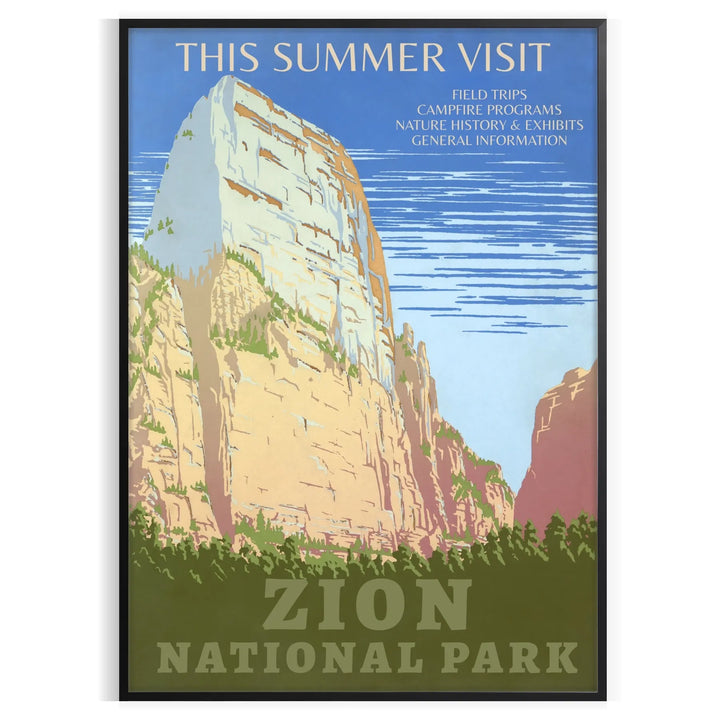 Impression d’affiche de voyage du parc national 