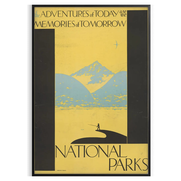 Affiche de voyage des parcs nationaux, impression murale 