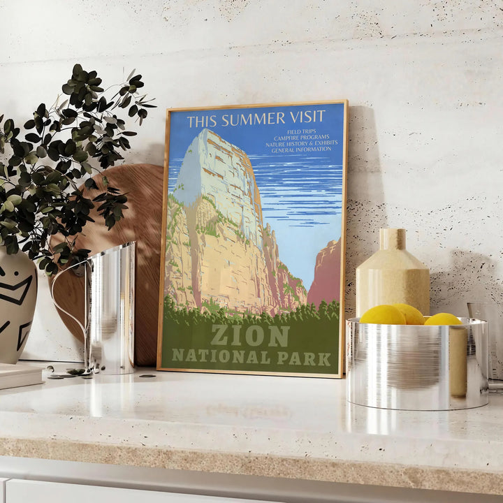 National Park Travel Poster Print Travel Poster High Quality Frame Premium Print Home Decor Color