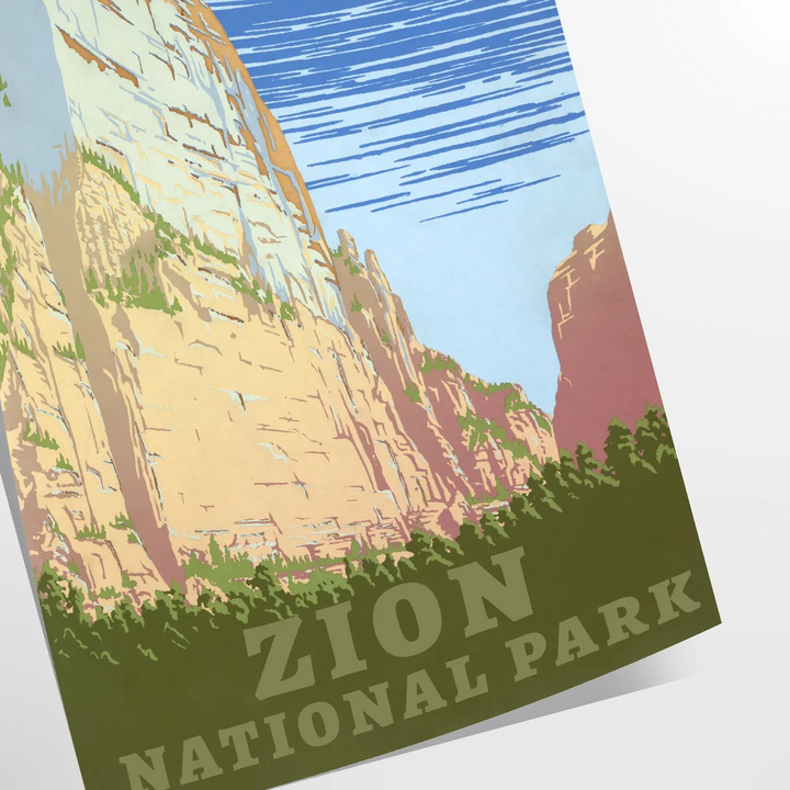 National Park Travel Poster Print Travel Poster High Quality Frame Premium Print Home Decor Color