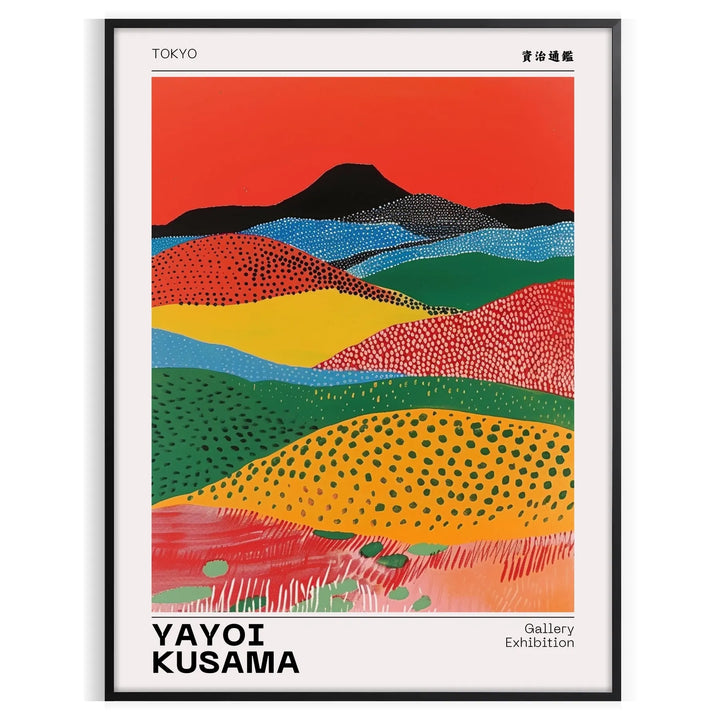 Nature Yayoi Kusama Poster Travel Poster High Quality Frame Premium Print Home Decor Color