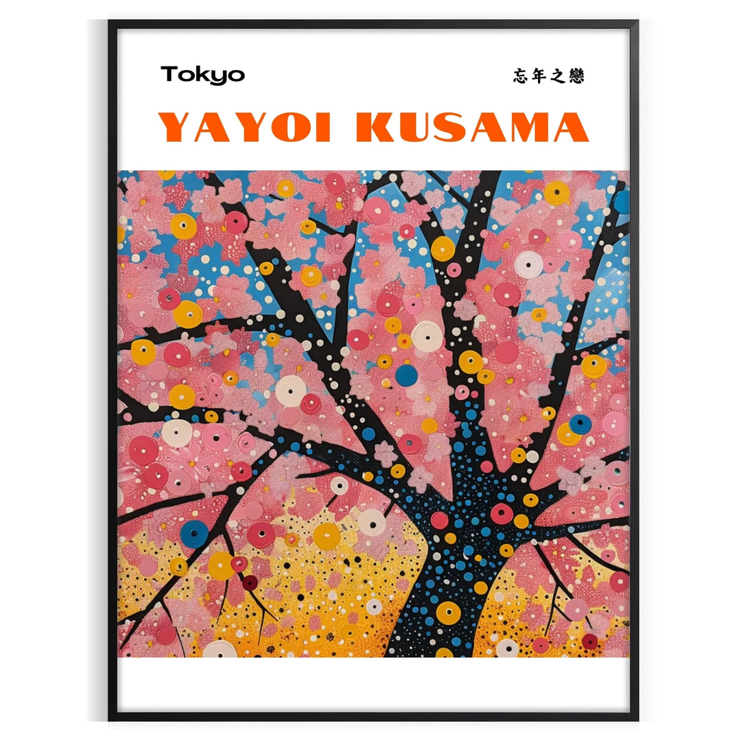 Nature Yayoi Kusama Wall Art 1 Travel Poster High Quality Frame Premium Print Home Decor Color