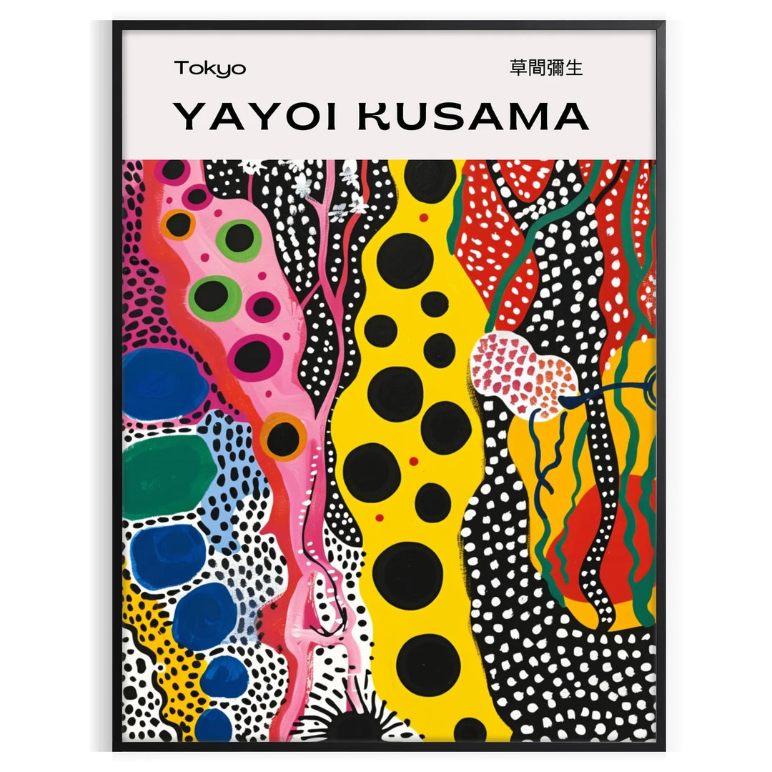 Nature Yayoi Kusama Wall Print Travel Poster High Quality Frame Premium Print Home Decor Color