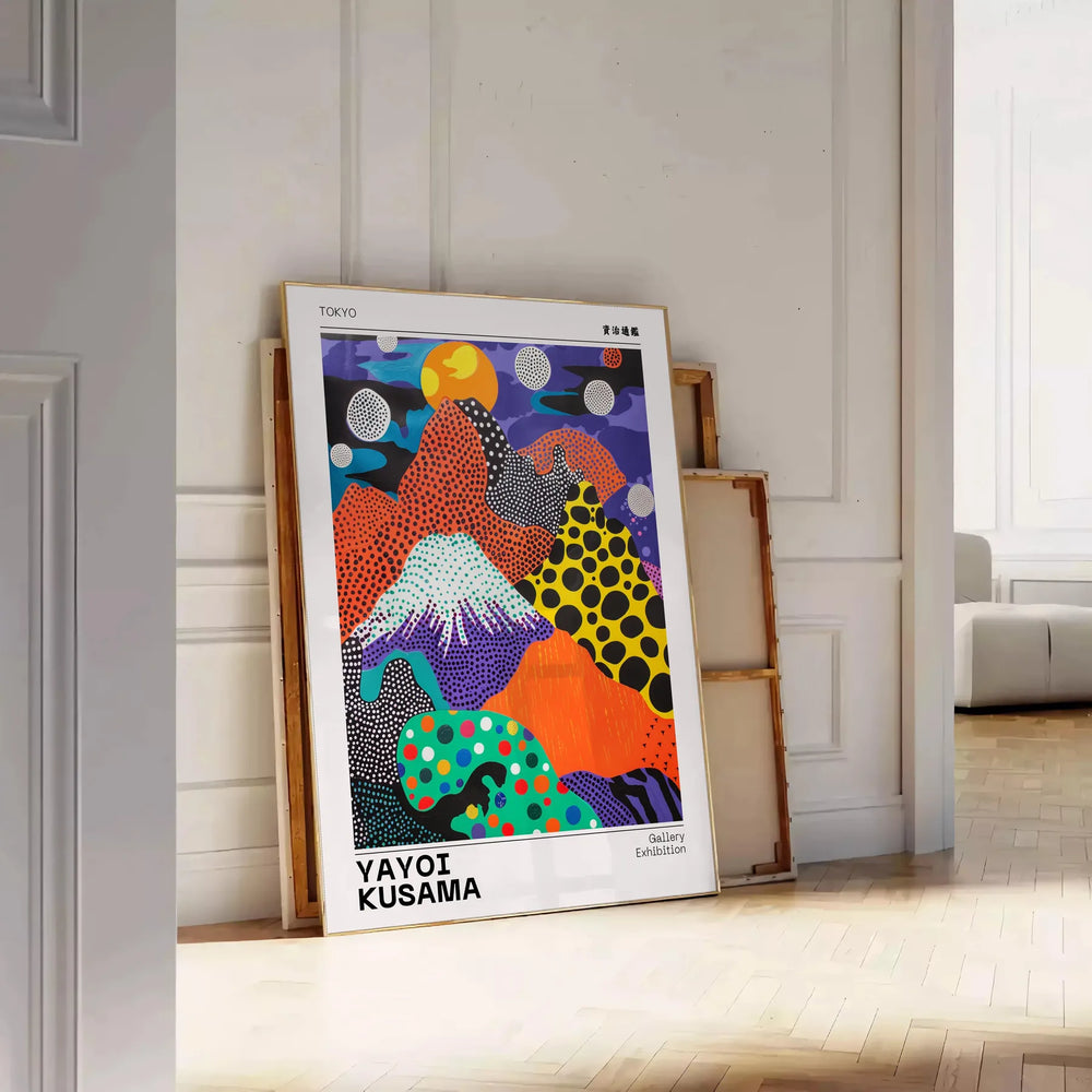 Nature Yayoi Kusama Wall Art Travel Poster High Quality Frame Premium Print Home Decor Color