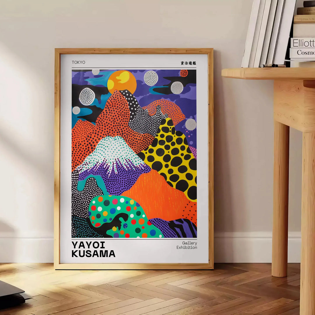 Nature Yayoi Kusama Wall Art Travel Poster High Quality Frame Premium Print Home Decor Color