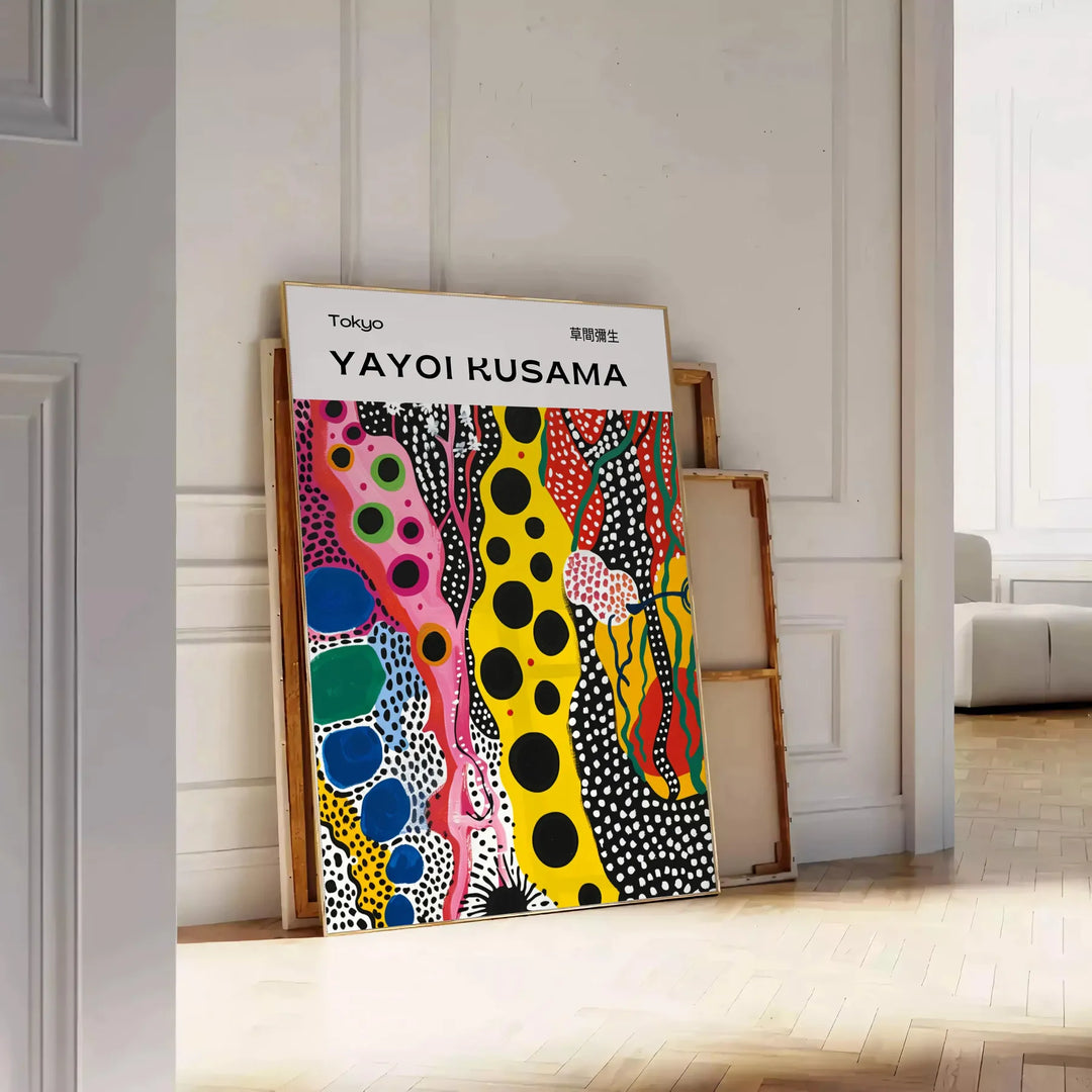 Nature Yayoi Kusama Wall Print Travel Poster High Quality Frame Premium Print Home Decor Color