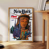 allure vintage New York captivating TWA travel poster elegant gray black hues artwork perfect addition wall art collection unique gift unframed selections