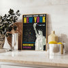 Affiche captivante New York art voyage Northwest Airlines teintes élégantes noir vert une touche moderne artistique cadeau disponibles A4 cm 60×80 A0