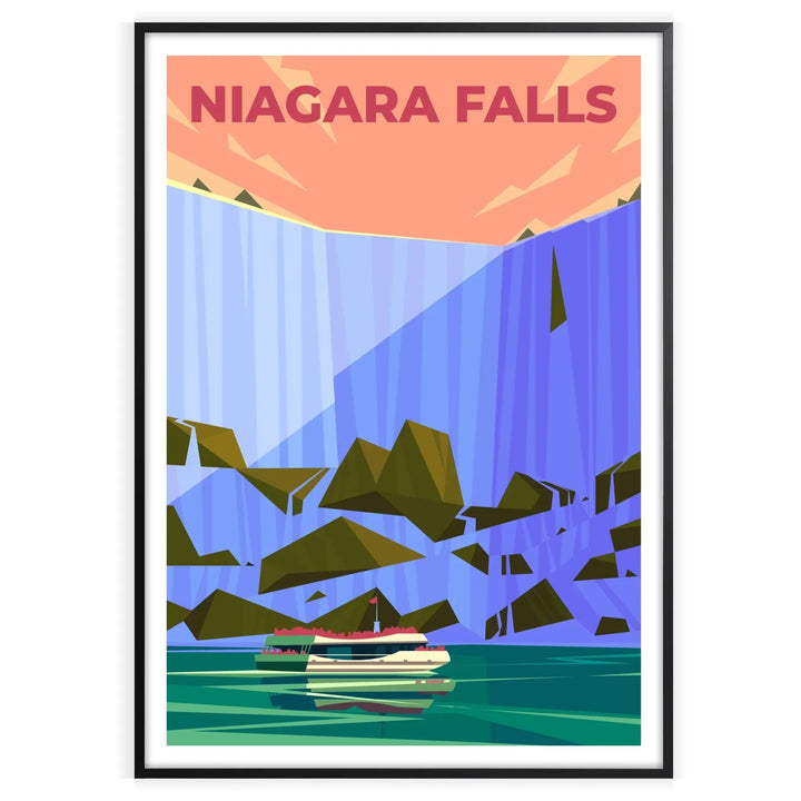 Affiche d'art mural imprimée chutes du Niagara