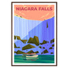 captivating beauty Niagara Falls stunning brown green poster elegant wall art nature wonder space perfect gift home office decor unframed options available