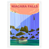 captivating beauty Niagara Falls stunning brown green poster elegant wall art nature wonder space perfect gift home office decor unframed options available
