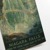 mesmerizing beauty Niagara Falls stunning green gray travel poster touch adventure room captivating wall art ideal gift decor unique print available