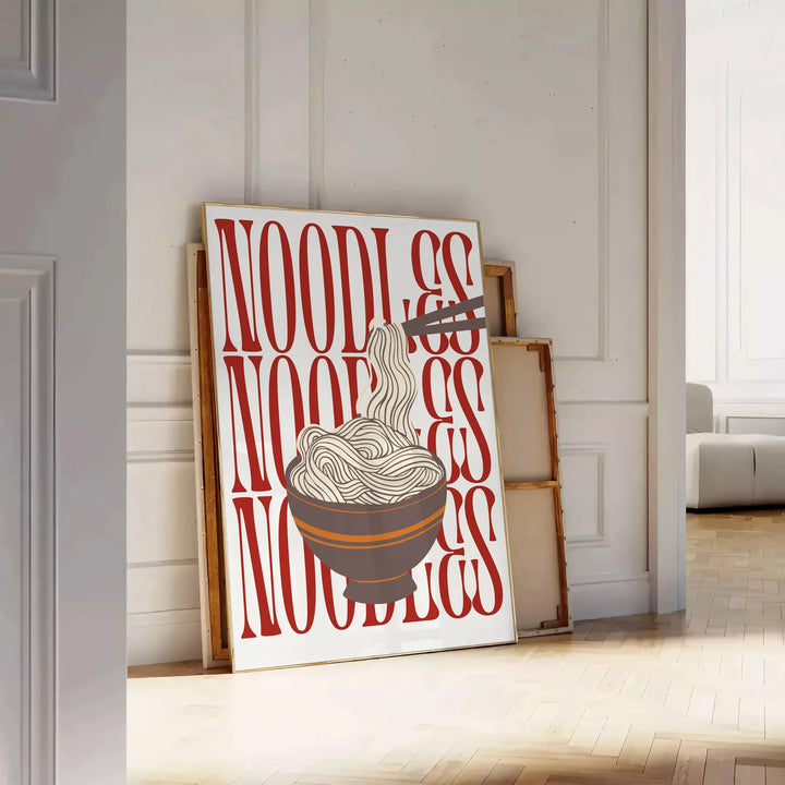 Noodles Kitchen Poster Travel Poster High Quality Frame Premium Print Home Decor Color