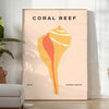 allure ocean animal art captivating poster vibrant black orange hues wall unique gift print splash marine elegance space sizes A4 cm A0