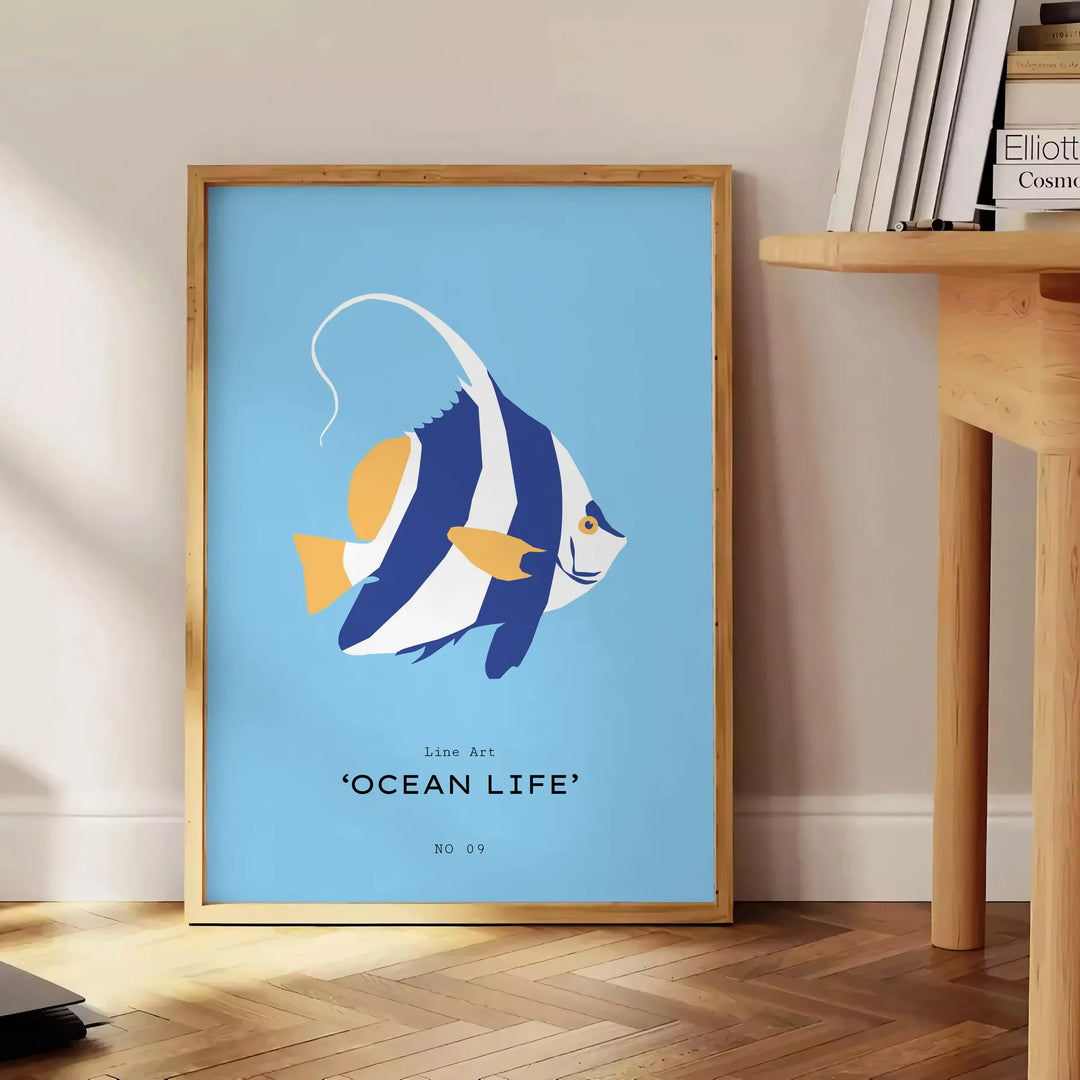 Ocean Animal Art Travel Poster High Quality Frame Premium Print Home Decor Color