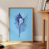 vibrant hues orange blue stunning ocean animal poster captivating wall art perfect gift sea lovers splash aquatic charm room frame ideal print space