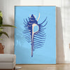 vibrant hues orange blue stunning ocean animal poster captivating wall art perfect gift sea lovers splash aquatic charm room frame ideal print space