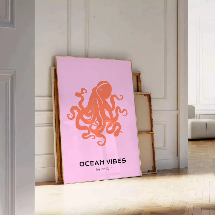 Ocean Animal Poster 5 Travel Poster High Quality Frame Premium Print Home Decor Color