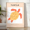deep captivating ocean animal poster black orange hues wall art print inspiring gift nature lovers mystique space available A4 cm A0