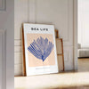 vibrant world ocean wildlife stunning poster mesmerizing blend orange blue hues splash color room artwork unique gift unframed versions