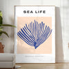vibrant world ocean wildlife stunning poster mesmerizing blend orange blue hues splash color room artwork unique gift unframed versions