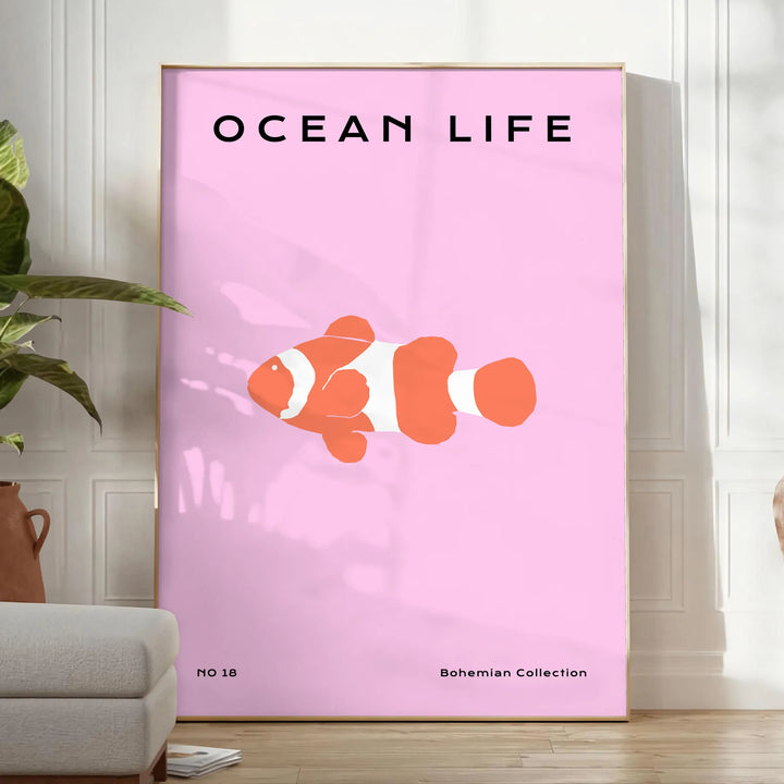 Ocean Wildlife Print 1 Travel Poster High Quality Frame Premium Print Home Decor Color