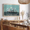 essence Boston Office 99 State St travel poster green gray tones wall art unique gift print touch elegance space unframed today stylish decor upgrade