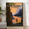 beauty Pacific Northwest black green poster touch wanderlust space wall art exceptional gift decor stunning print available
