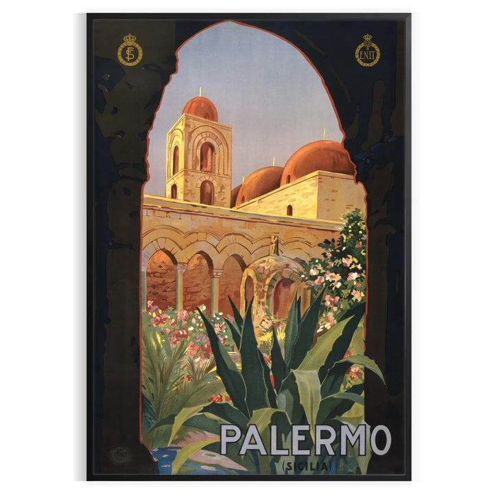 Affiche de voyage de Palerme, impression murale 