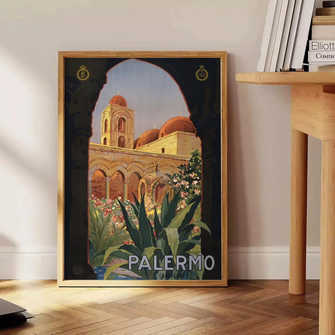 Palermo Travel Poster Wall Print Travel Poster High Quality Frame Premium Print Home Decor Color