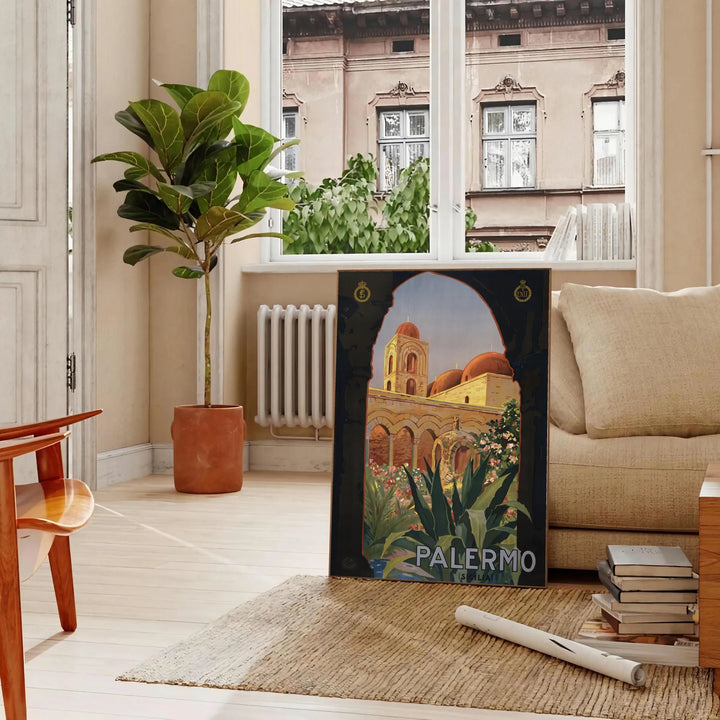 Palermo Travel Poster Wall Print Travel Poster High Quality Frame Premium Print Home Decor Color