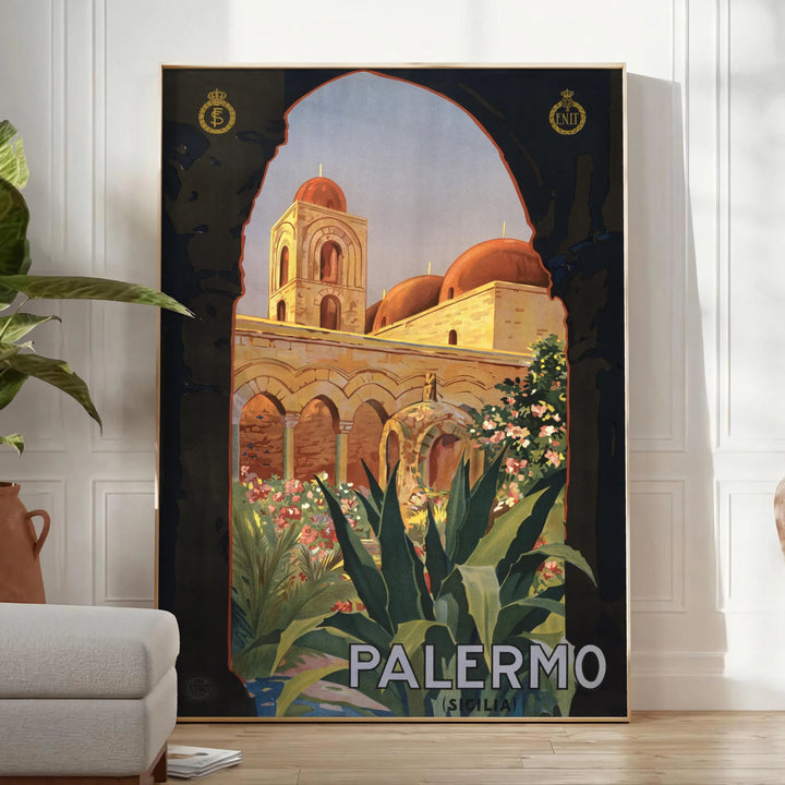 Palermo Travel Poster Wall Print Travel Poster High Quality Frame Premium Print Home Decor Color