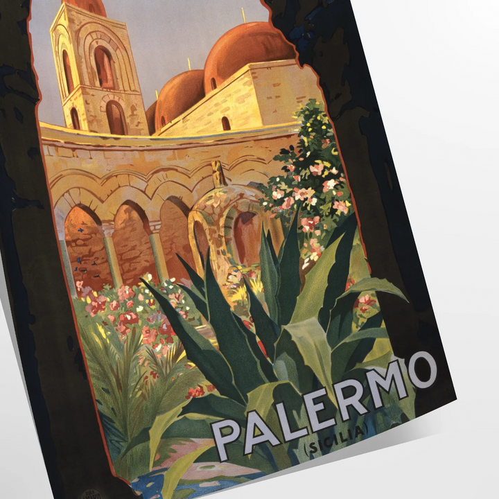 Palermo Travel Poster Wall Print Travel Poster High Quality Frame Premium Print Home Decor Color