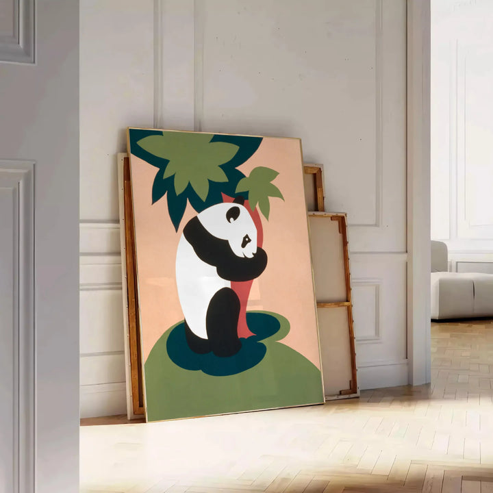 Panda Wildlife Print Travel Poster High Quality Frame Premium Print Home Decor Color