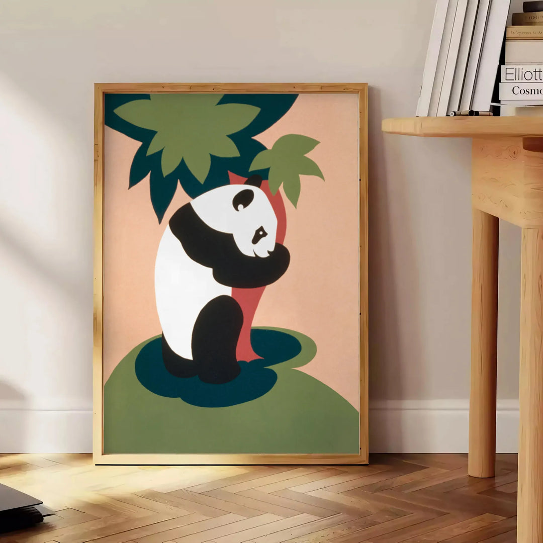 Panda Wildlife Print Travel Poster High Quality Frame Premium Print Home Decor Color