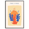 affiche Papier Découpés un vibrant mélange orange bleu espace cadeau unique poster artistique disponible encadrement