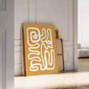 affiche Papier Découpés une élégante fusion nuances blanches brunes intérieur cadeau multiples formats A4 cm 60×80 A0