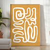 affiche Papier Découpés une élégante fusion nuances blanches brunes intérieur cadeau multiples formats A4 cm 60×80 A0